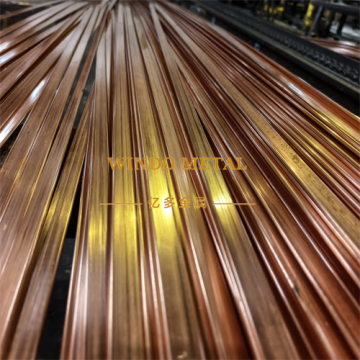 Power transformer radiator flat brass tubing