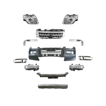 2012-2020 Mitsubishi Pajero Front Bumper Assembly with Grille and Headlights Body Kit