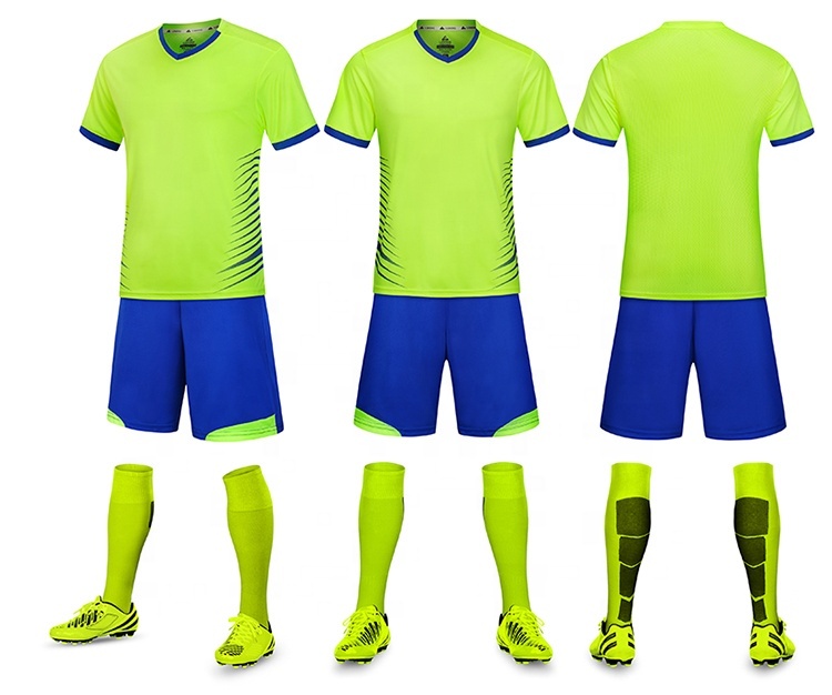 Wholesale Quick Dry Black Soccer Jerseys