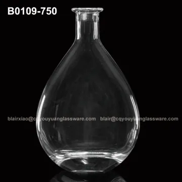 Flat Design 750 ML Spirits Bottle Glass Bottle Wholesale