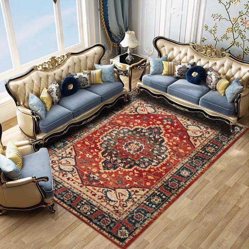 Modern Large Pink Cream Rugs for Living Room Décor