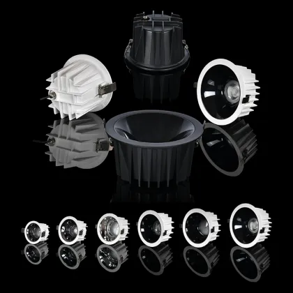 Seebest Downlight IP65 LED 3000K - New Construction Housing 25W/50W E27 Socket Dimmable Downlight