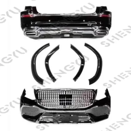 Benz GLS X166 2016-2019 Car Body Kit Bumper Eyebrows Maybach Upgrade
