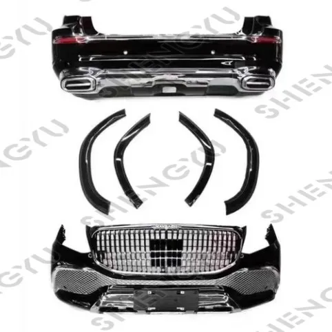 Benz GLS X166 2016-2019 Car Body Kit Bumper Eyebrows Maybach Upgrade