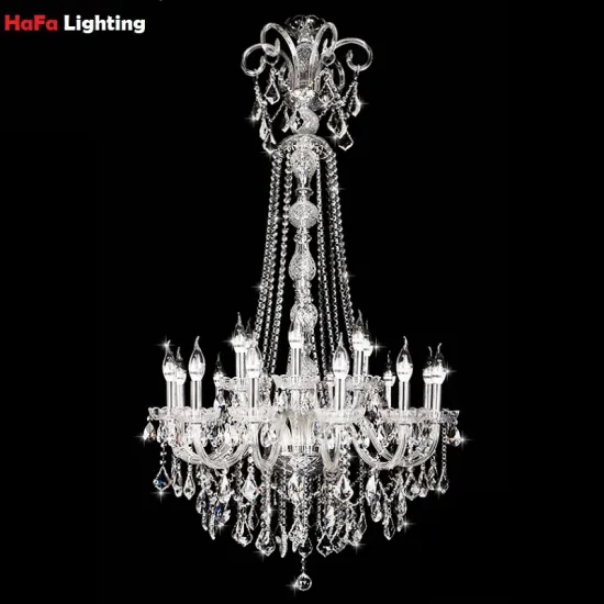 Modern Luxury Large Crystal Chandelier Lighting for Staircase and Foyer