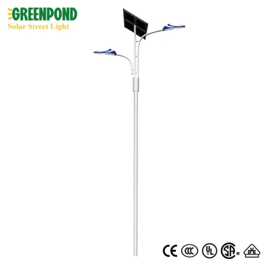 8M 10M pole twin arms solar street lights 60W