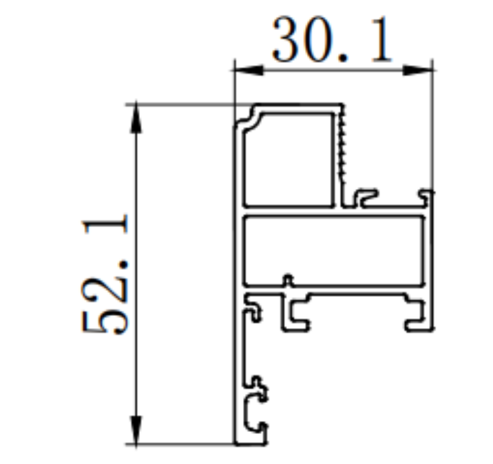 Moule d'extrusion de fenêtres coulissantes de l'isolation thermique