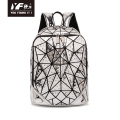 Geometric fabric water drop PU leather laptop bag