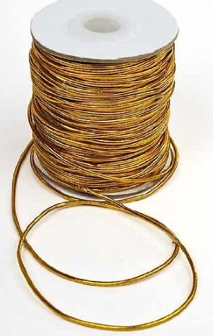 Gold Metallic Elastic Cord