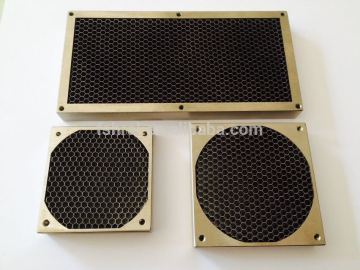 EMI shielding panels honeycomb stainless steel yellow chromated