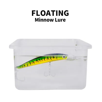 Plastic Hard Stick Bait Swimbait - 17cm 27g Floating Jerk Bait for Topwater Fishing