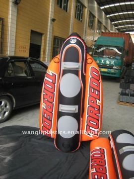 Inflatable water ski banana tube