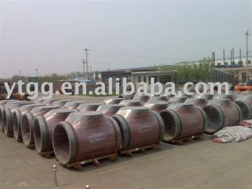 butt welded pipe fittings sandblasting tee