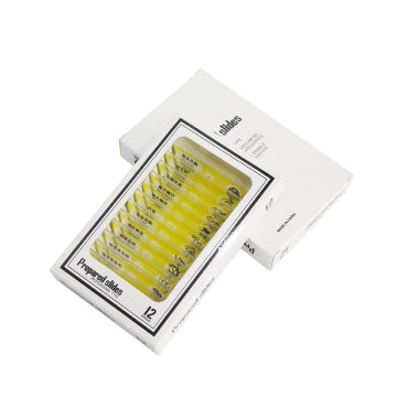 12pcs Flower Slides per il microscopio in plastica gialla per l'apprendimento della biologia dei bambini
