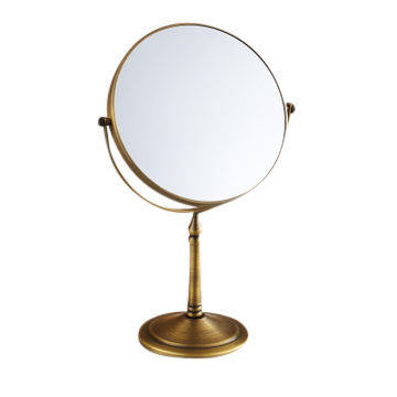 Decorative Double-sided Mirror, One Side 1x and Second Side 3x, 5x or 7x Magnification, Desktop Type