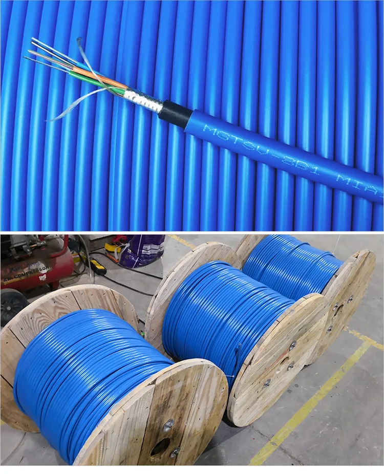 12Core frame retardant MGXTSV mining fiber optic cable
