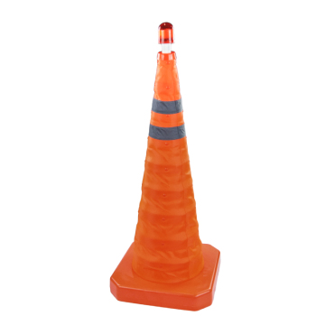 70cm telescopic flashing folding traffic cones