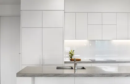 Matte Board Integrated Cabinet