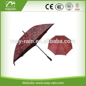 Red all over print fashion lady rain umbrella