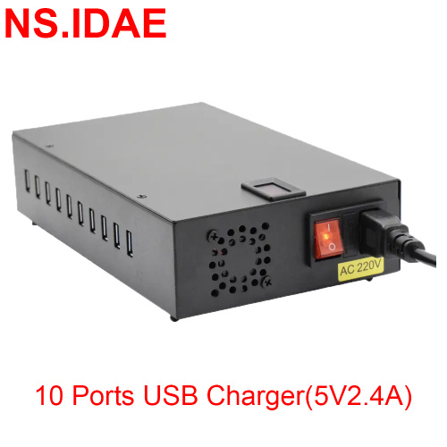 Multi Port Usb Charging Station 120W 10-Port USB Charger Supplier