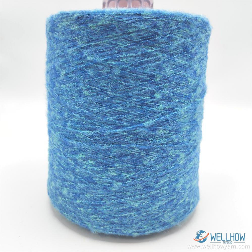 1/9NM POLYESTER MELANGE BRUSH YARN VARIEGATION SPOT YARN