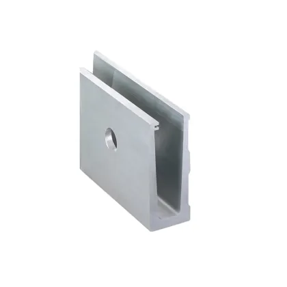 U-shaped groove balcony aluminum plate glass railing