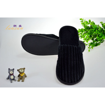 Black Coral Fleece Slipper Disponível Plush Hotel Slipper