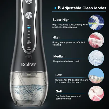 H2ofloss 2-in-1 Water Flosser & Electric Sonic Toothbrush