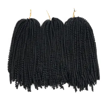 8inch 30strands Nubian Twist Crochet Braids Ombre Synthetic Braiding Bomb Twist Hair Extension For Fluffy Twist