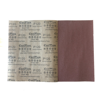 9"x11" Waterproof Aluminum Oxide Abrasive Paper Grit 240 Maroon Red Sanding Paper 230x280mm Emery Paper
