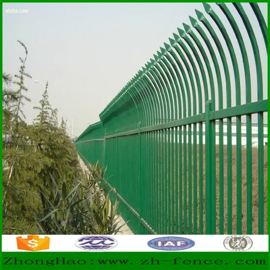 PVC coated tubaler Steel Fence wall yard fence wall and fence gate designing