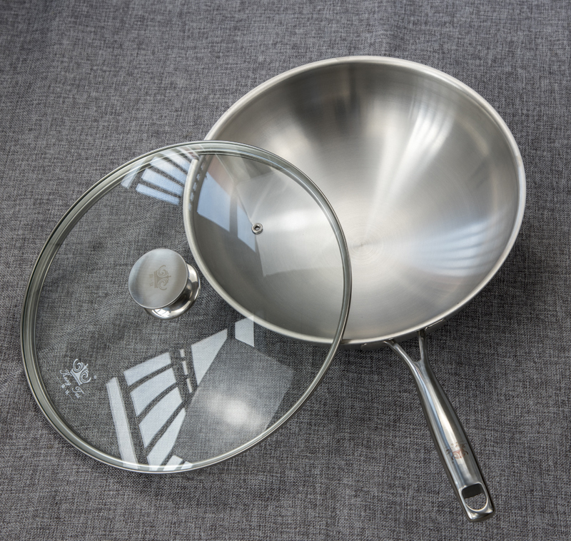 Pure titanium round bottom wok Pure titanium round bottom wok