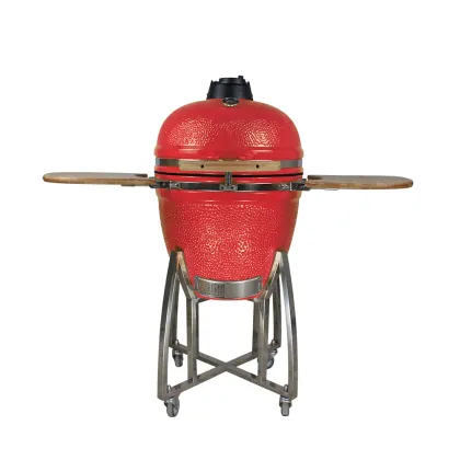 Auplex Grillen BIG Green Grill: 21 Inch Charcoal Egg Barbecue BBQ Kamado