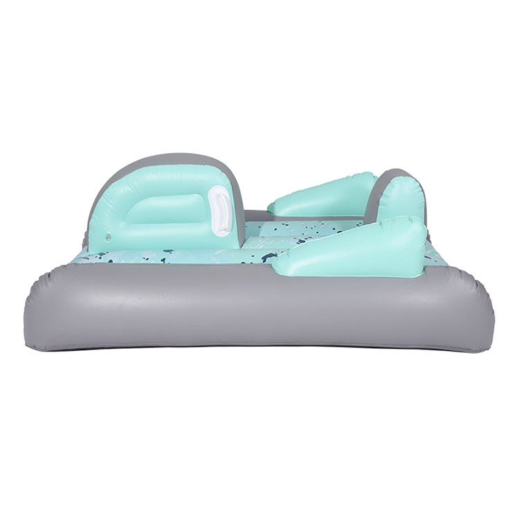 Wholesale snow sled inflat blue inflatable snow sled