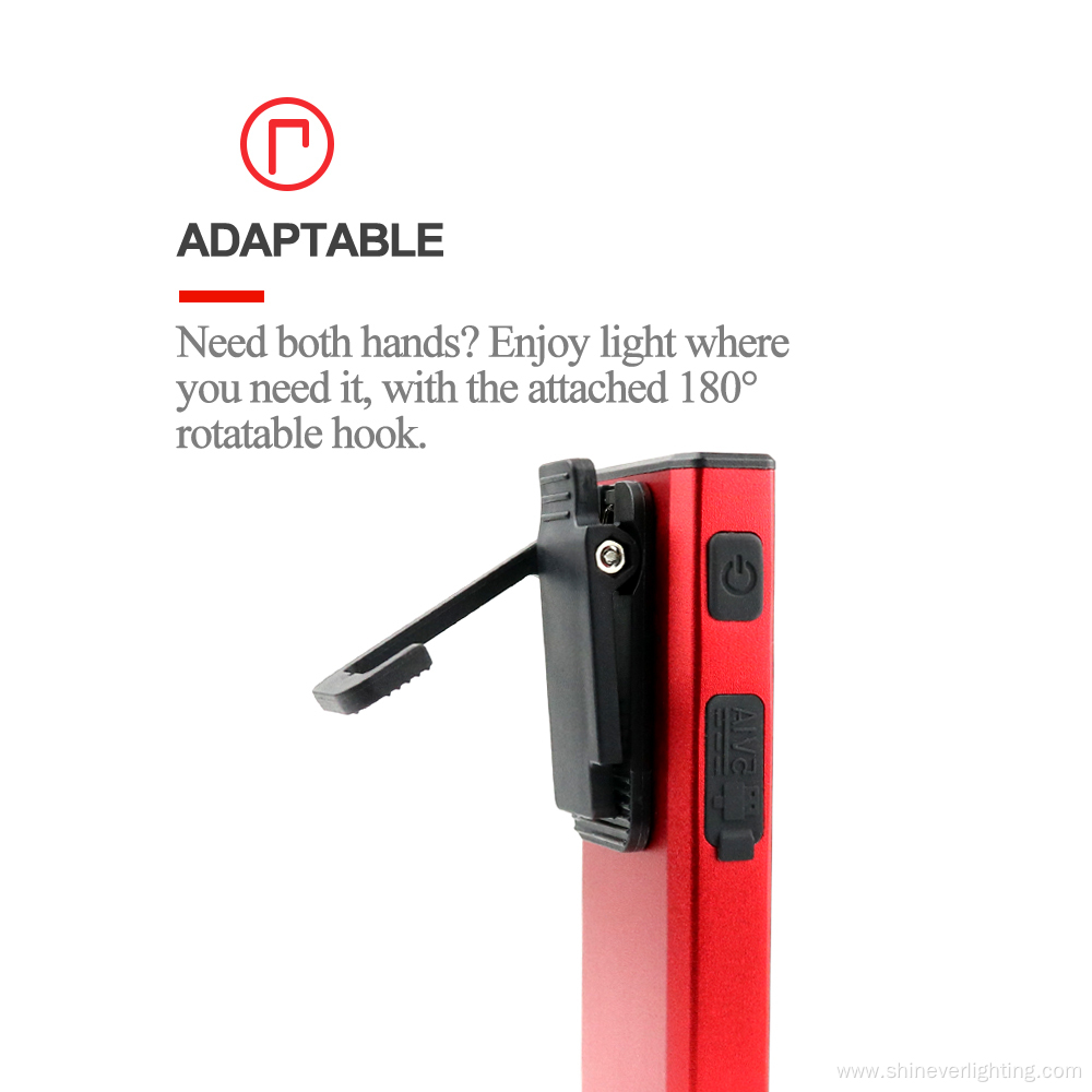 USB Rechargeable Magnetic Portable Pocket LED Work Light