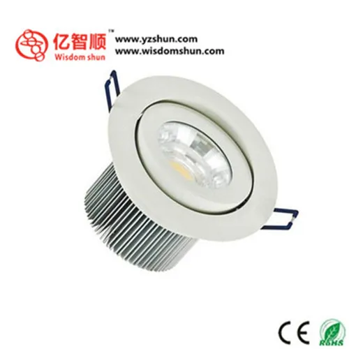 Rotatable Super quality recessed COB led downlight with 150mm cut