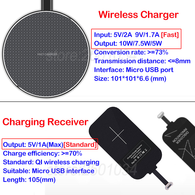 Qi Wireless Charging for Huawei Honor 8X Qi Wireless Charger+Micro USB Receiver Nillkin Adapter Connector Gift TPU Case 8x