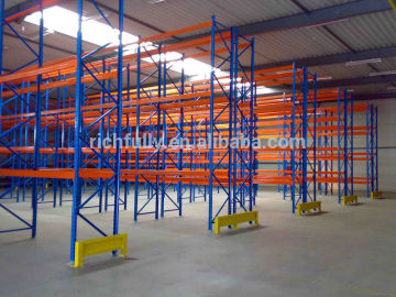 Heavy duty Stackable adjustable pallet racking system with protector at end
