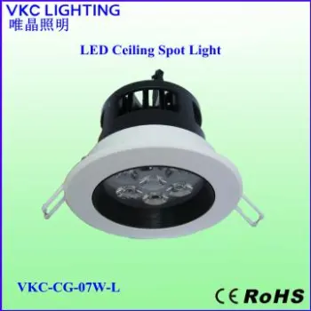 Hotel Lighting of High Power LED recessed downlight 7W w Non-glare Mod