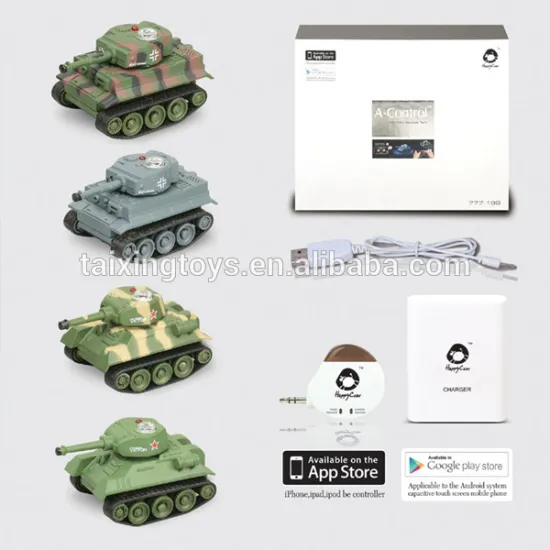 Iphone/Android Radio Control Kumite Tank Cars Kids Battery USB Toys
