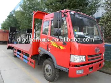 FAW 4x2 flat bed truck for transporting bulldozer 008615826750255 (Whatsapp)