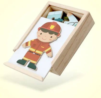 Dressing Puzzle Wooden Change Clothing Toys