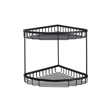 Corner Bathroom Shelf - Double Triangle Basket Storage Rack