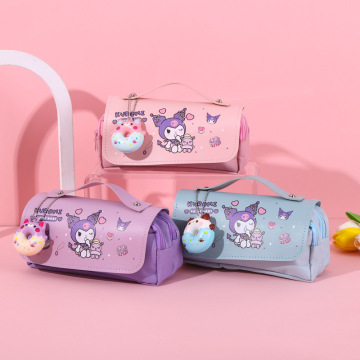 Cute Cartoon Decompression Pencil Case - Large Capacity Storage for Students