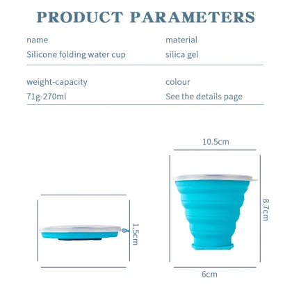 Portable Folding Silicone Reusable Collapsible Sports Water Bottle