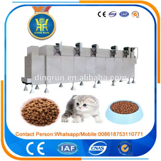 CE Approved Automatic Twin Screw Dry Cat Feed Extruding Machine
