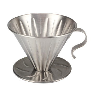 silver finishing Hand Coffee Drip Filter