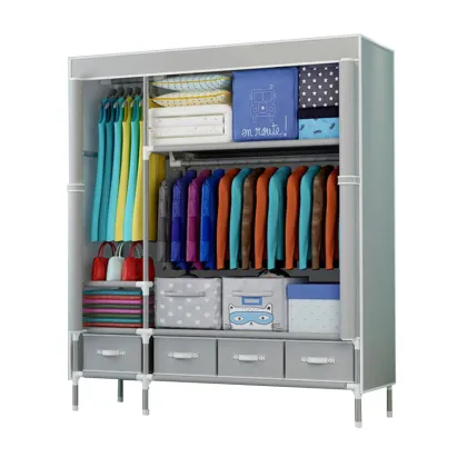 Hot Sale Bedroom Closet Fabric Wardrobe