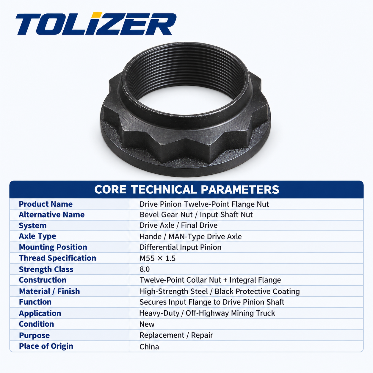 Bevel Gear Nut 