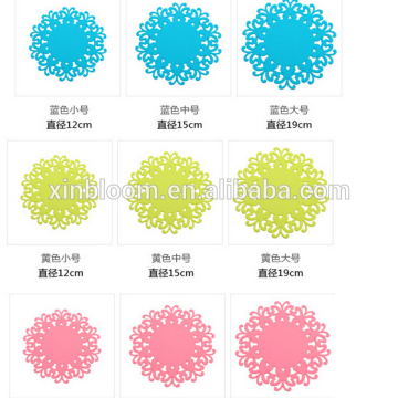 creative fashion candy color hollow butterfly extra thick mug heat coaster ,non-slip mat